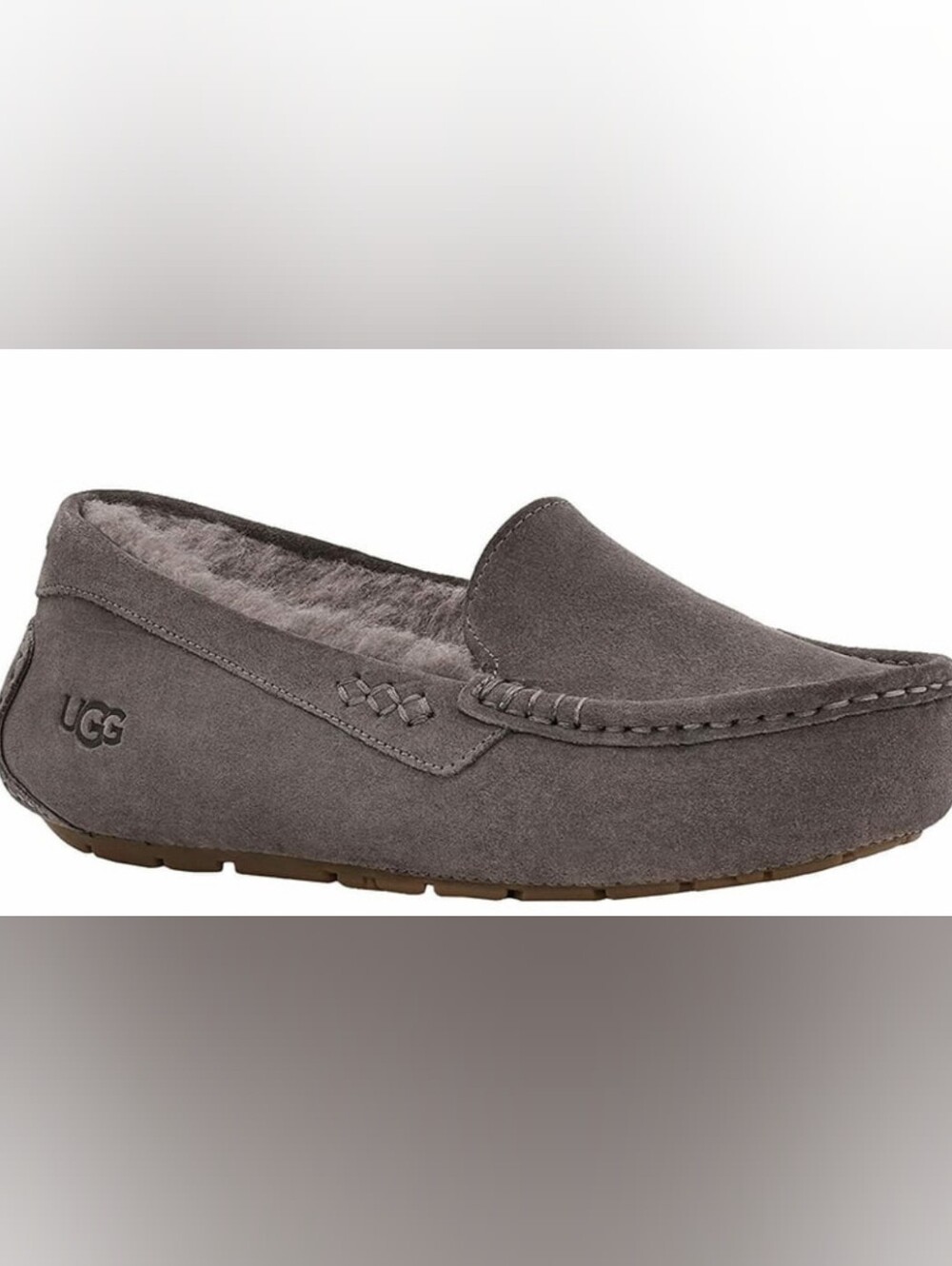 UGG Ansley Suede Moccasin Slippers Wmn's Size 8 Like New MSRP $115